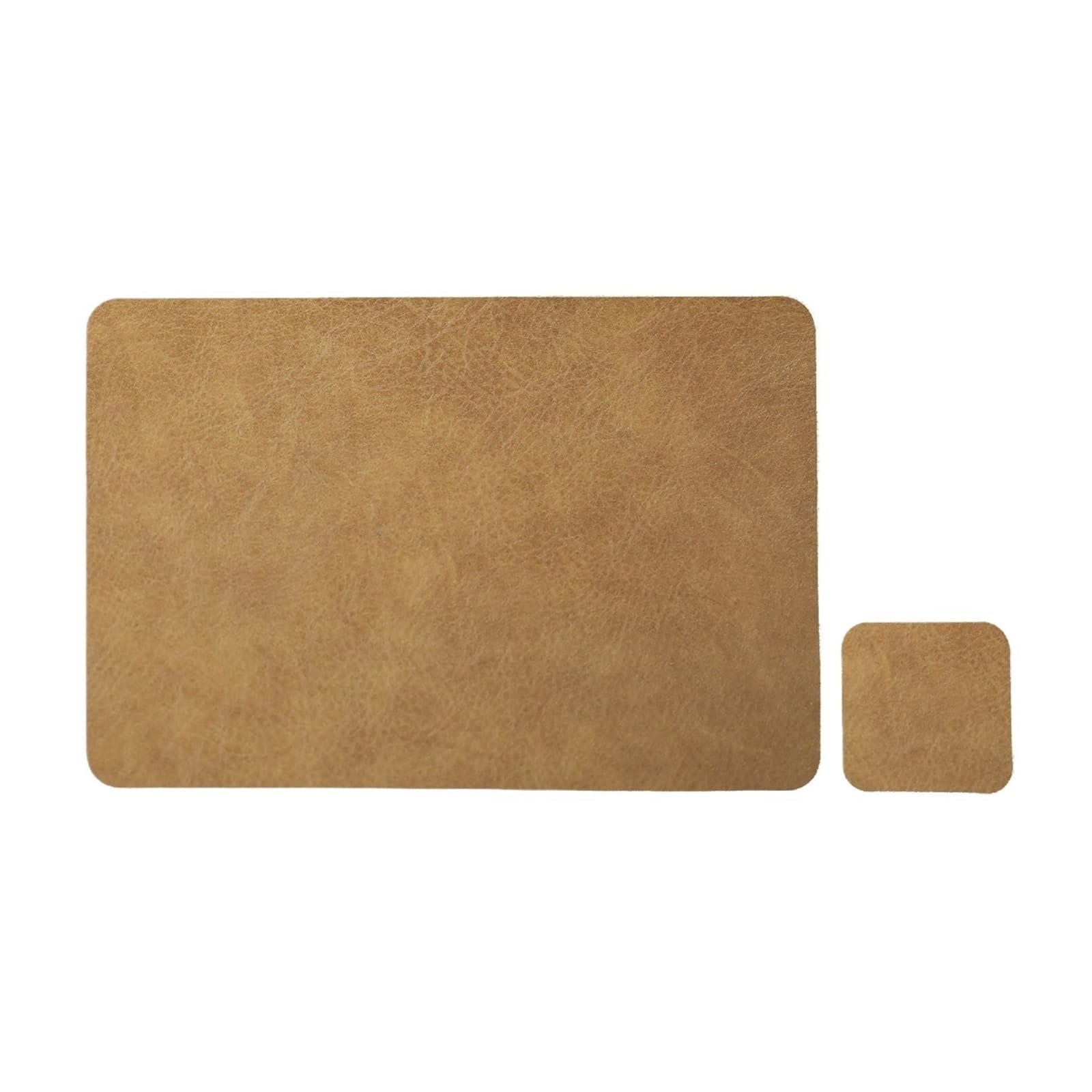 Napperons et dessous de verre en PU Tan Brown chic pour table raffinée