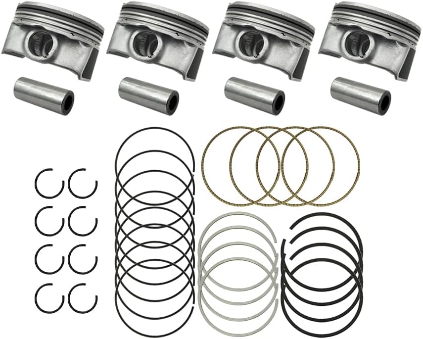 Engine Piston & Piston Pin Snap Rings Kit Standard Fits for Hyundai Kona 2.0L L4 2018-2019, Veloster 2.0L L4 2019, Elantra 2.0L L4 2017-2018 23041-2E800, 230402E601