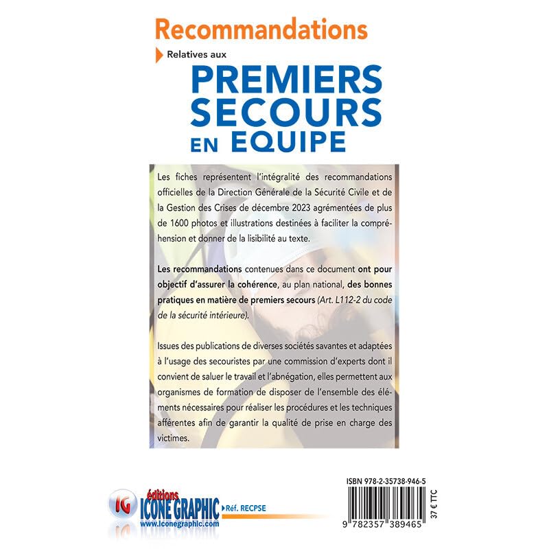 Classeur et fiches Recommandations 2023 Premiers secours en équipe PSE1/PSE2