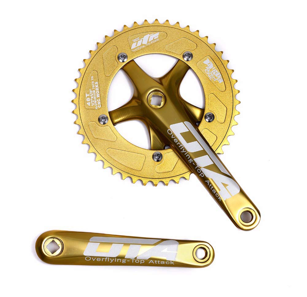 Amazon | シングルスピード自転車クランクセットチェーンホイール170 