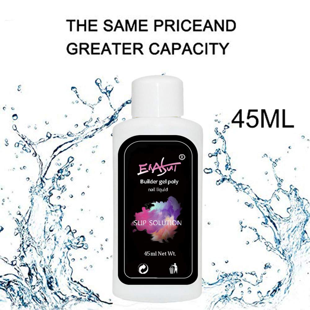 45ML Nail Extension Gel Solution,Quick Poly Nail Extension Gel Slip Solution Nail Extension Gel Liquid Solution Nail Gel Liquid Extension,Nail Gel Builder Liquid : Beauty & Personal Care