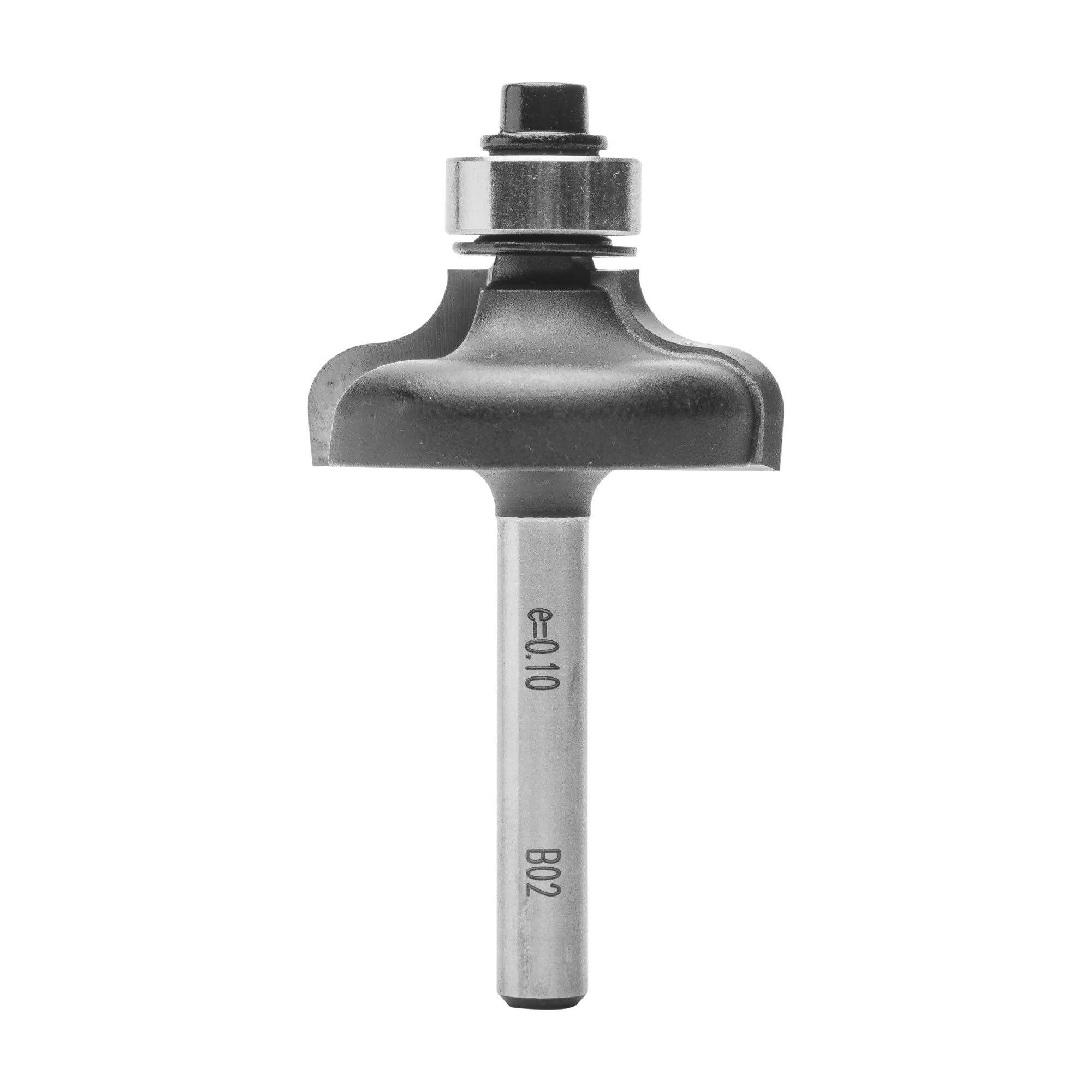 ENT 14870 Frez weglikowy w wegliku, chwyt (S) 6 mm, srednica (D) 31,8 mm, NL 12,7 mm, R 4,8 mm, SL 32 mm, z lozyskiem kulkowym