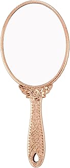 XPXKJ Hand Mirror Vintage Handheld Mirror with Handle Vanity Makeup Mirror Travel Mirrors