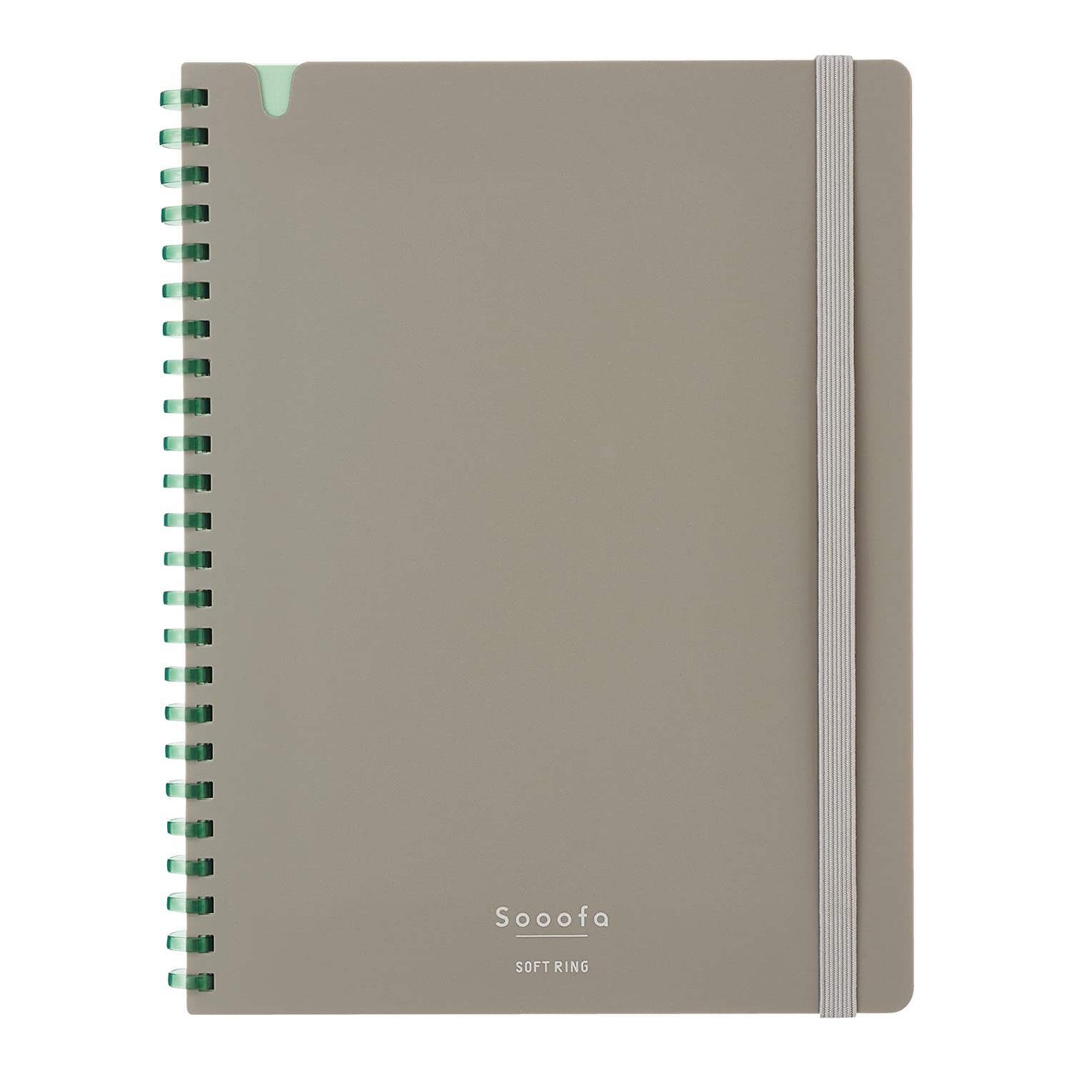 KOKUYO Sooofa Soft Ring Notebook, 0.2 inch (4 mm) Grid Ruled, 80 sheets, A5 Deformation, Warm Gray, Japan Import (SU-SV738S4-DM)
