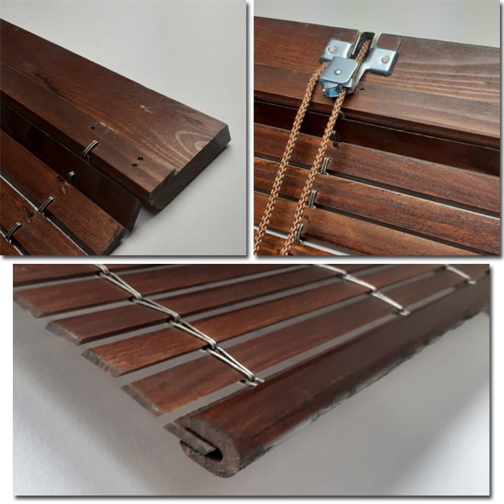 Persianas Alicantina Enrollable de Madera | Personalizables en Tamaño, Color y Accesorios | PERTONI TENDE (Personalizada)
