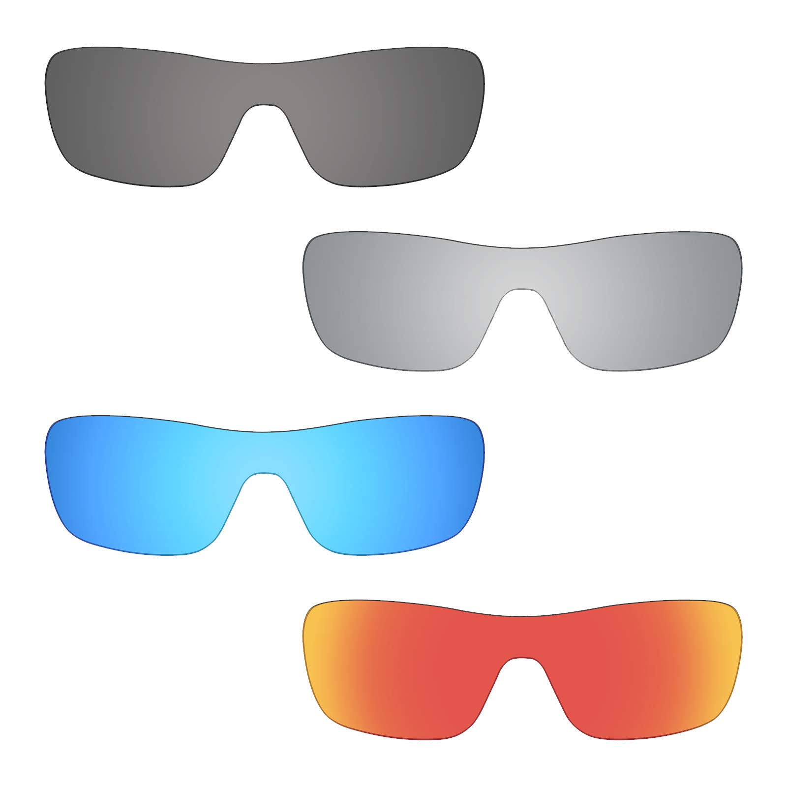 Pair Polarized Replacement Lenses for Oakley Turbine Rotor Sunglasses