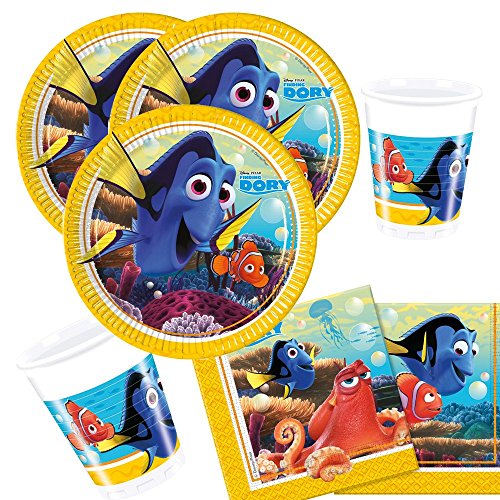 36-piezas juego de partido Findet Dory - Encontrar Nemo 2 - Plato Vaso Servilletas para 8 Niños