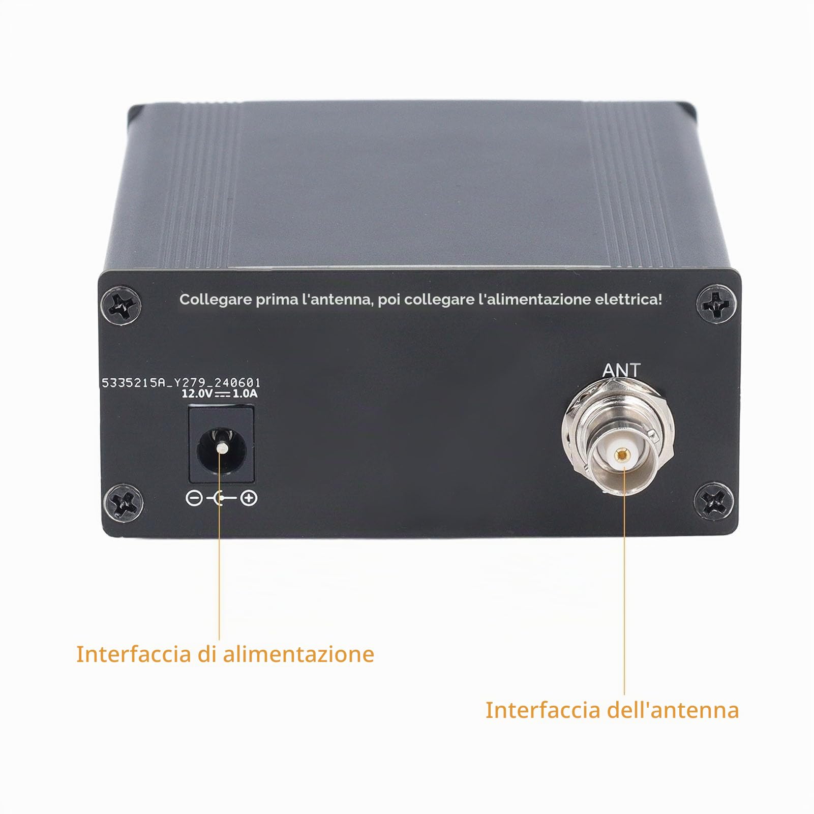 Trasmettitore Stereo FM DC12V Trasmettitore di Trasmissione FM in Lega di Alluminio Mini Stazione Radio Stereo per Cinema e Chiese All'aperto