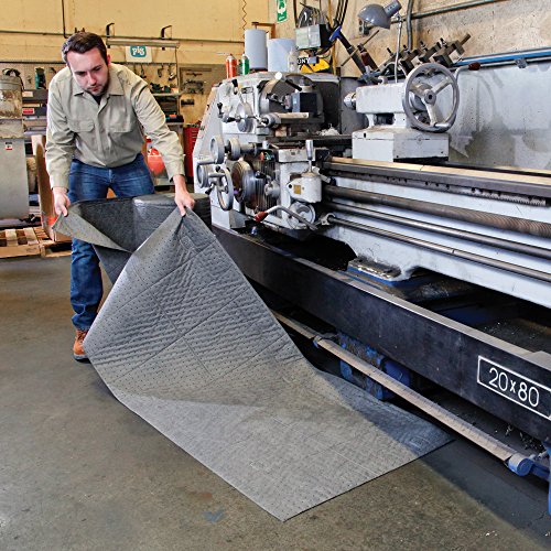 Image of PIG Absorbent Mat Roll | 30 inch W x 150' L | Lightweight Mat Roll | Absorbs up to 20.1 Gallons per Roll | MAT137