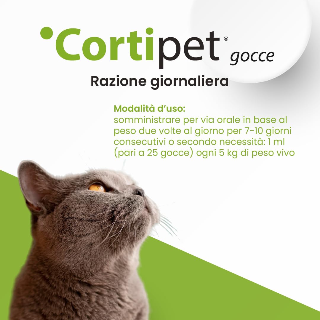 Aurora Biofarma Cortipet Gocce 50ml - Mangime Complementare per Cani e Gatti per il Sistema Immunitario