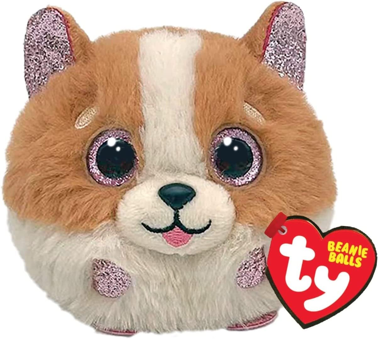 TY Tanner Dog Beanie Balls 3 Inches Beanie Baby Soft Plush Toy Collectible Cuddly Fabric Teddy