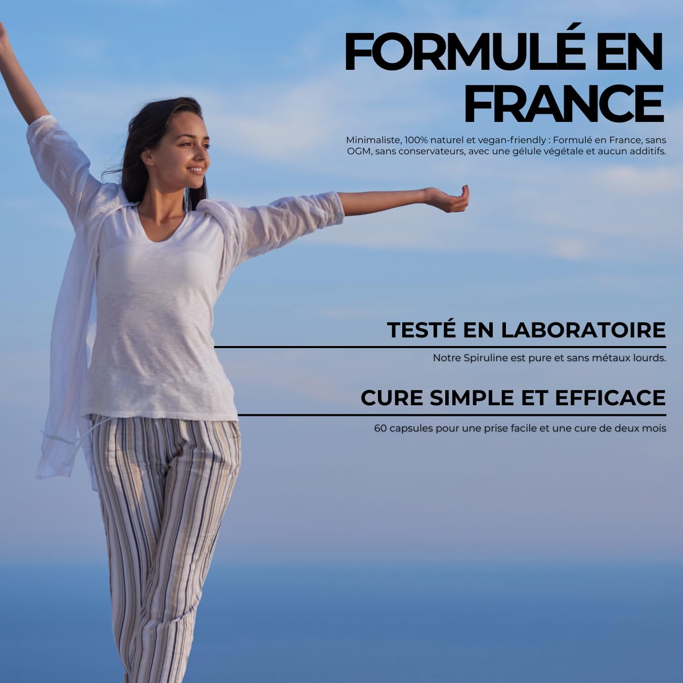Spirulina pura - Senza additivi - Formulata in Francia