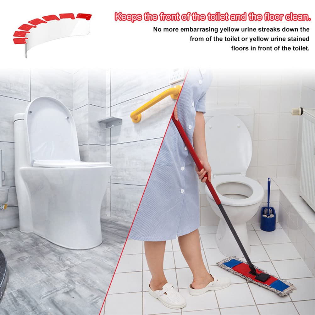 Nocnik Pee Splash Guard, 250 * 100 * 0.5mm PC Deflektor Moczu, z 0 penetracją, na Deski Sedesowe