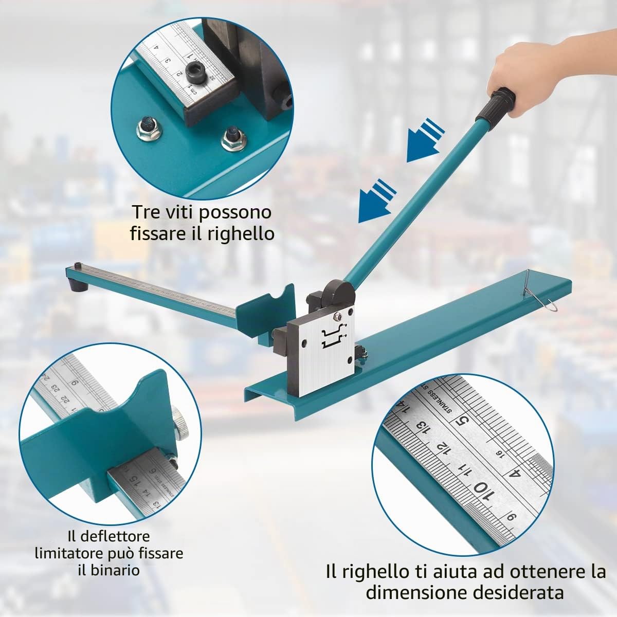 BreeRainz Taglierina per Barra DIN, Taglierina per Guida DIN a Doppia Scanalatura, per Il Taglio di Guida DIN da 35 mm