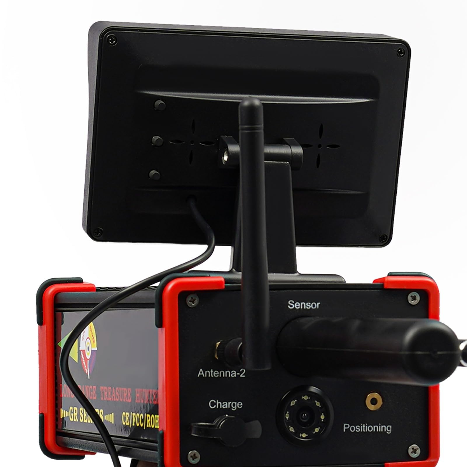 Rilevatore di metalli professionale, ad alta precisione, in rame, oro, argento, 25 m, profondità 1000 m, rilevamento a lunga distanza, scanner sotterraneo con display a LED