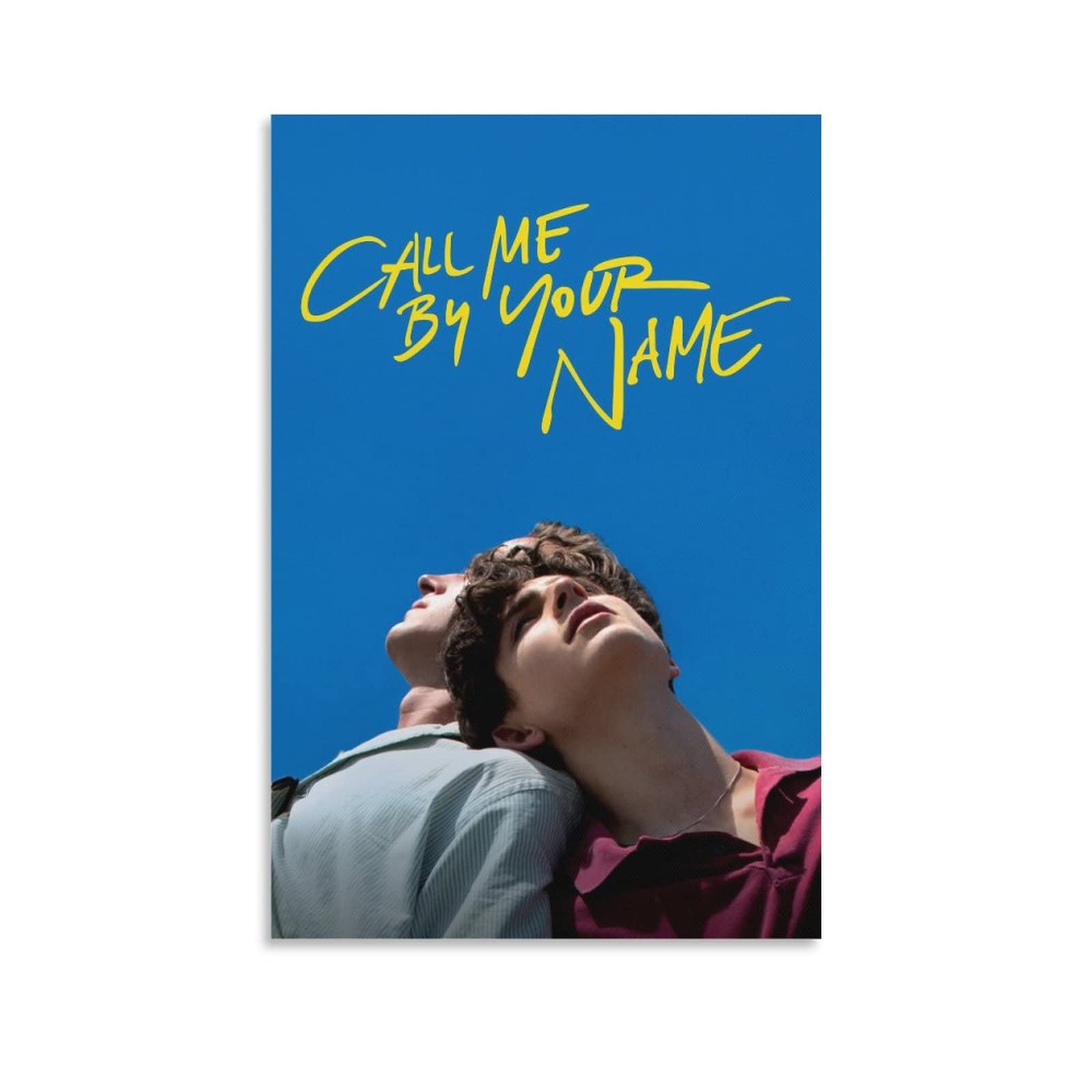 Liuni Call Me by Your Name Movie Poster for Bedroom Aesthetic Wall Decor Canvas Wall Art Gift 12x18inch(30x45cm)