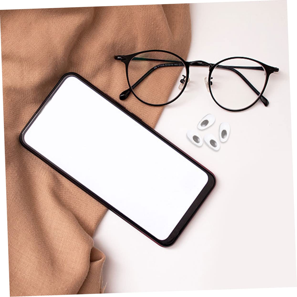 FRCOLOR Lot De 5 Paires De Plaquettes Nasales en Silicone pour Lunettes Matériau Robuste 15 Paires X 5