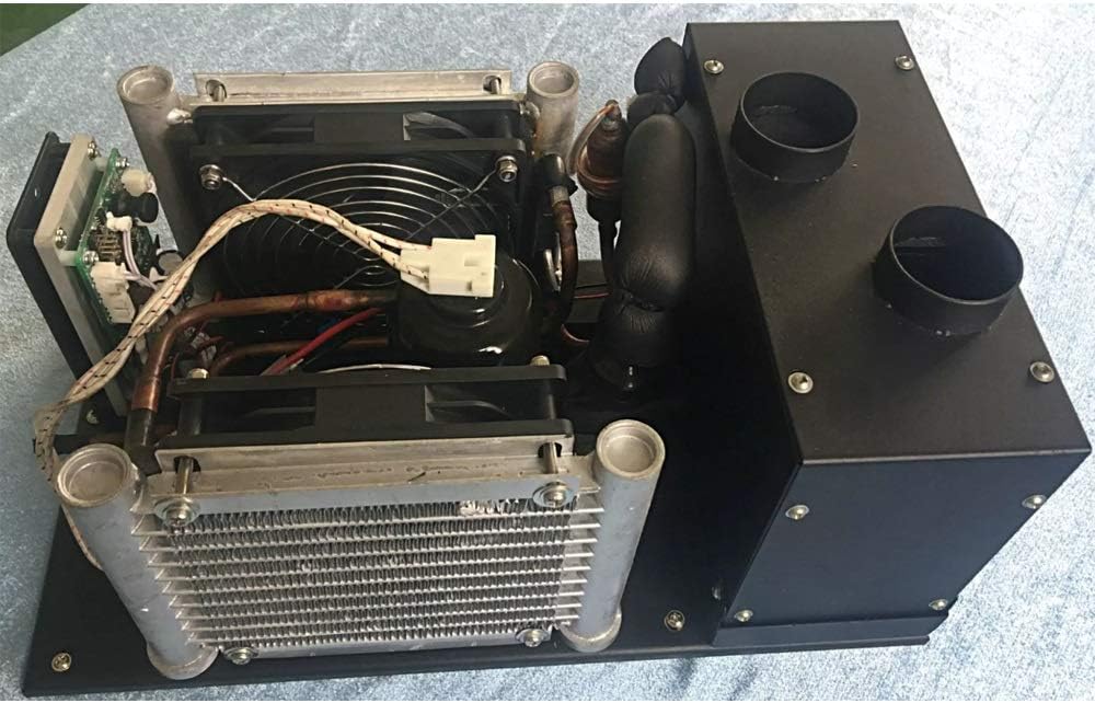 Portable Air Conditioner Unit Small Air Conditioner Small Space Use Micro DC Air Conditioner 12V Compact Cooling System with Miniature Rotary Compressor for Electric Car Chiller Water Dispenser