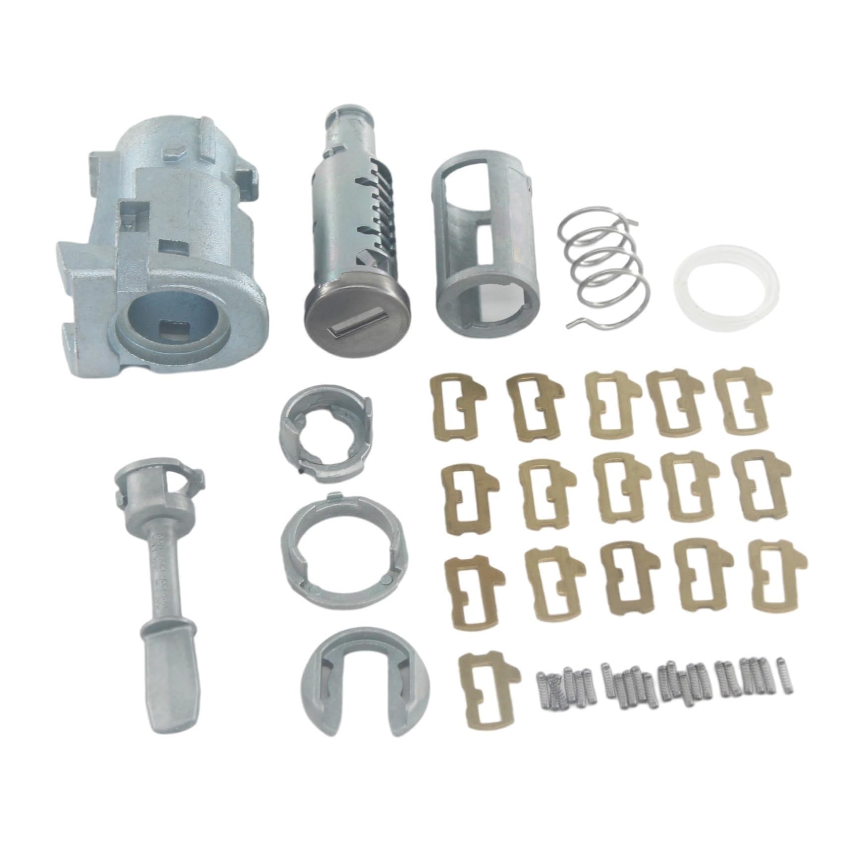 Car Door Lock 604837167 604837168 Compatible with A6 1997-2004 Car Front Left Right Door Lock Cylinder(R Repair No Keys)