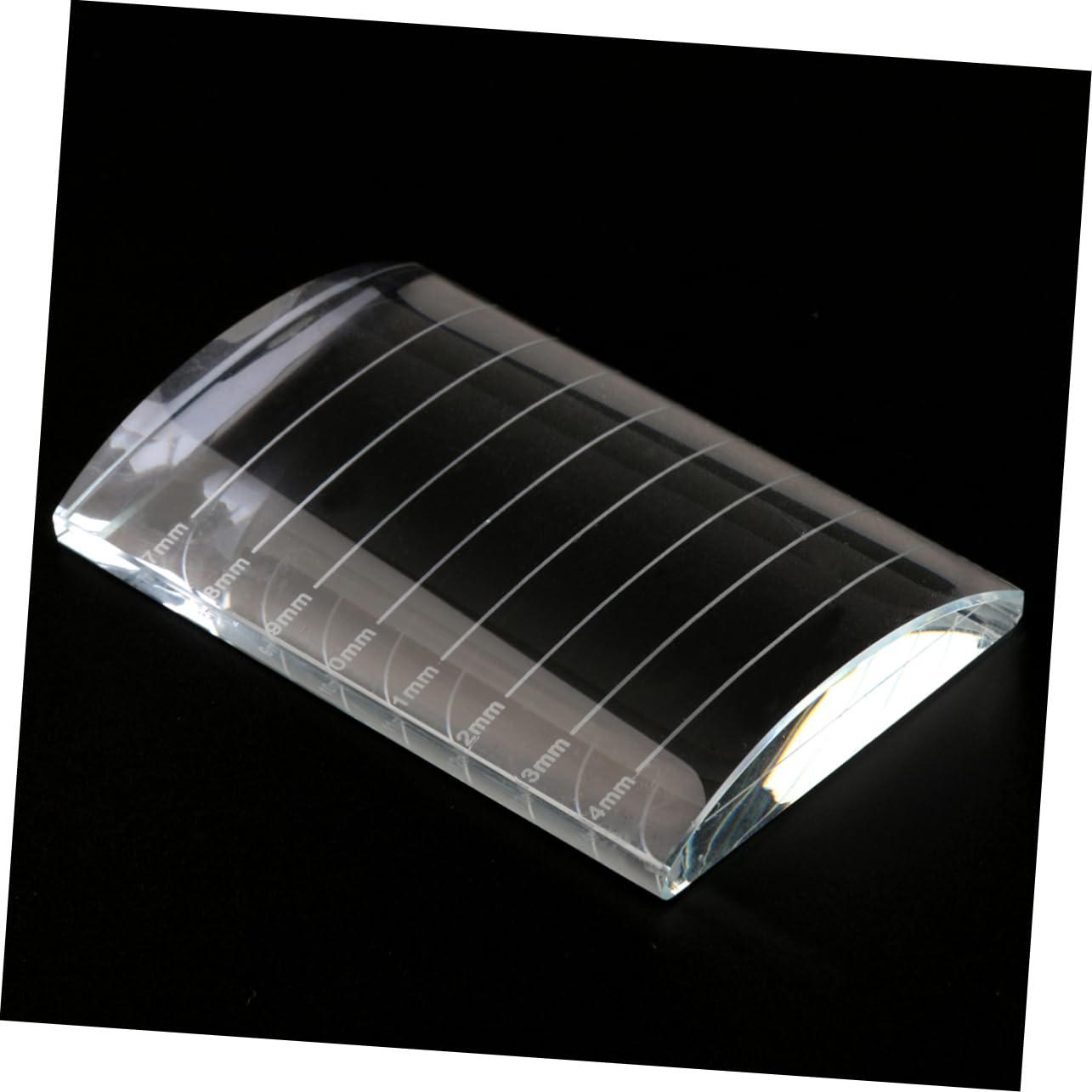 HAPINARY Eyelash Extension Template Card Glass Adhesive Pallet for Lash Adhesive Lash Extension Holder Makeup Tool