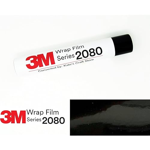 3M Series 2080. 5ft x 1ft. Vehicle Auto Car Wrap Film Vinyl (Gloss Black)