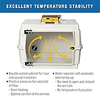 Vista 7 de Brinsea TLC-50 Zoologica II - Incubadora grande de cría de aves y recuperación de mascotas con control de humedad para animales enfermos, ideal