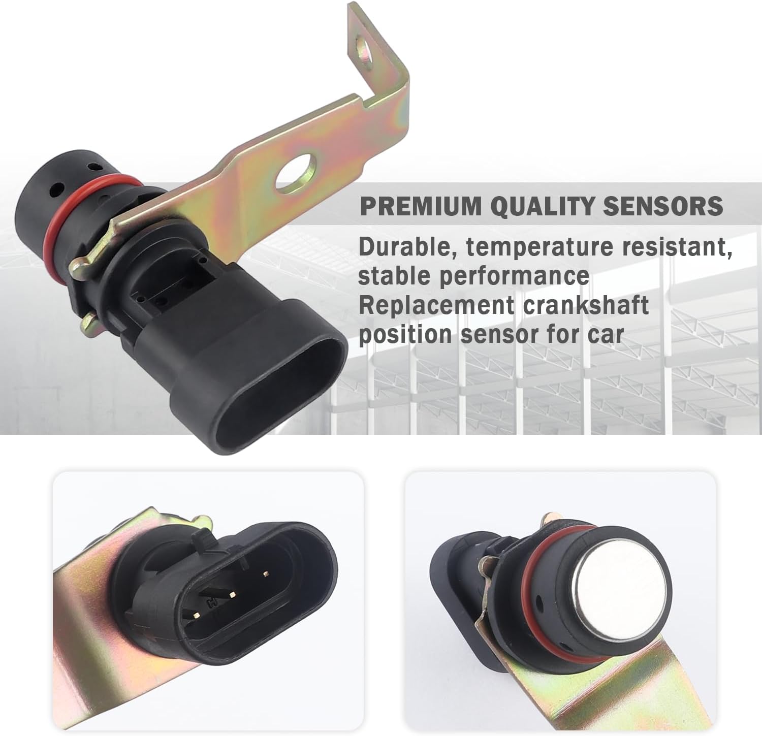 Crankshaft Position Sensor OEM#12596851,Crankshaft Sensor Monitors The Position and Speed for Engine Performance,Crank Position Sensor Compatible with Chevrolet Isuzu GMC
