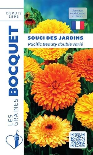Sachet de graines de Souci des jardins Pacific Beauty double varié - 3 g - LES GRAINES BOCQUET