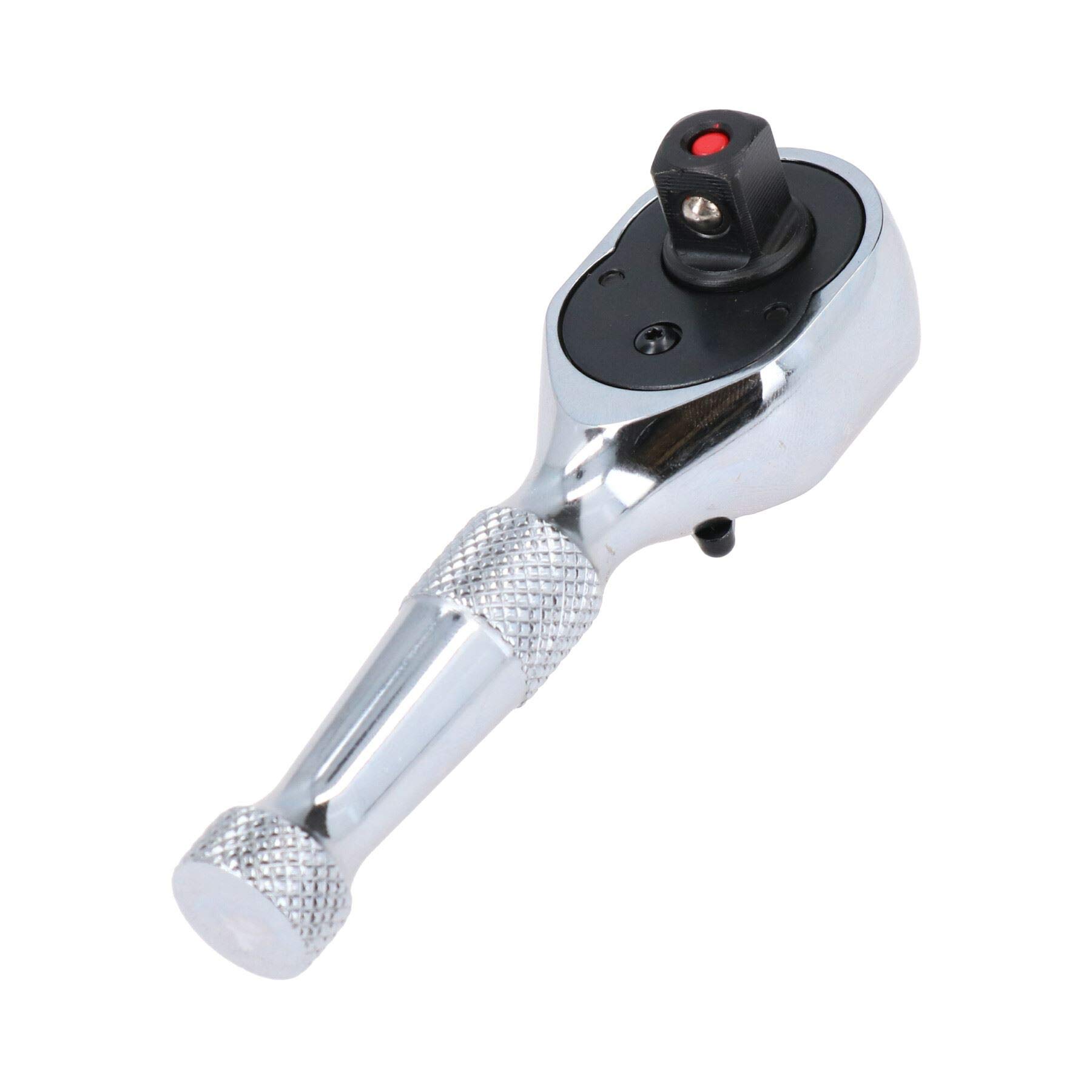 Ab Tools Chrome 3/8" Drive Stubby Ratchet 72 Teeth Quick Release/Socket Driver U.s.pro At298