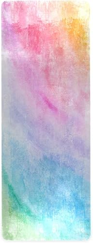 Qilmy Tapete de yoga con diseño de mandala de fantasía, textura antideslizante, tapete de yoga profesional respetuoso con el medio ambiente para