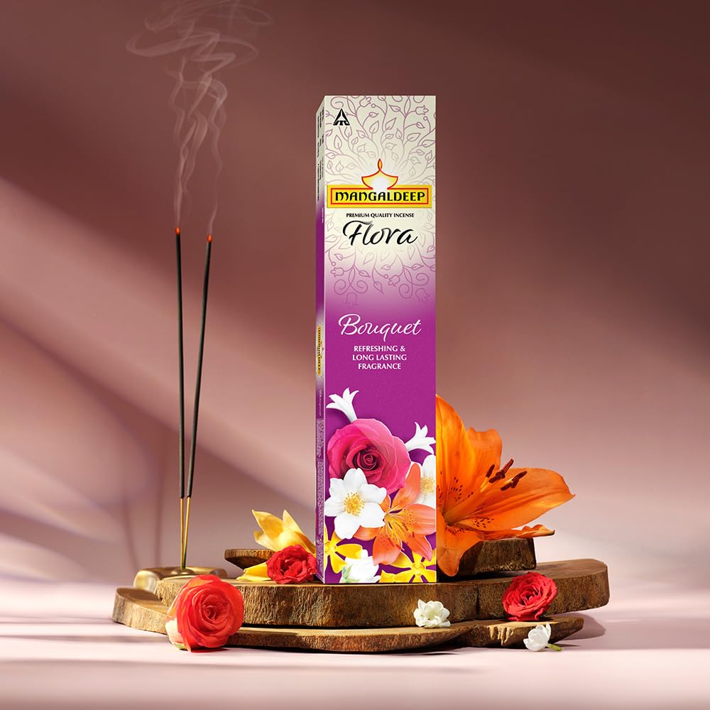 Mangaldeep Flora Bouquet Incense Sticks - Refreshing and Long