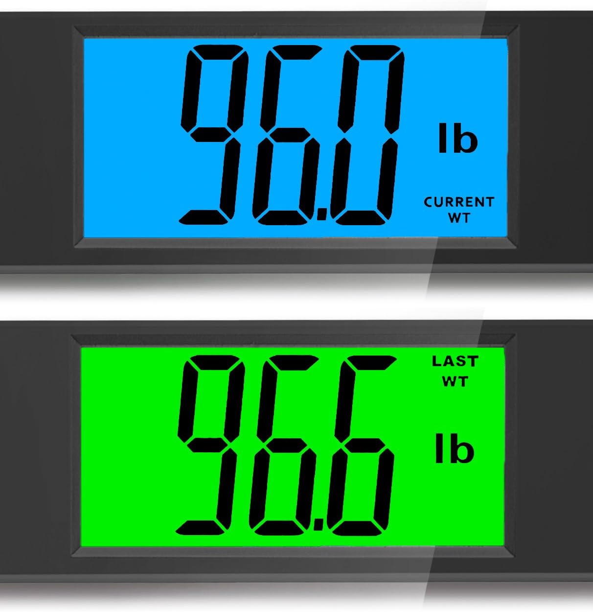 Balancefrom High Accuracy Plus Digital Bathroom Scale with Backlight LCD and Step-On Technology, Black