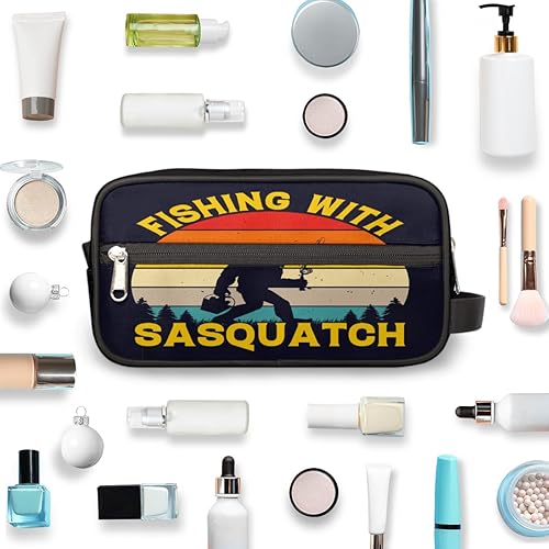 Miniatura 4 de Neceser de viaje para hombres y mujeres, bolsa de afeitar resistente al agua, bolsas de almacenamiento plegables con asa para artículos de tocador,