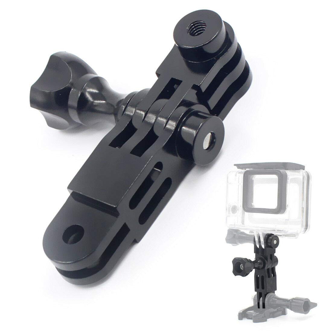 SIDRUM CNC Aluminium Alloy Three-Way Pivot Arm Mount Adapter for GoPro, Sjcam Yi, Eken and All Other Action Cameras (Swivel-ARM-Black) (B08RS17CTK) Amazon Price History, Amazon Price Tracker