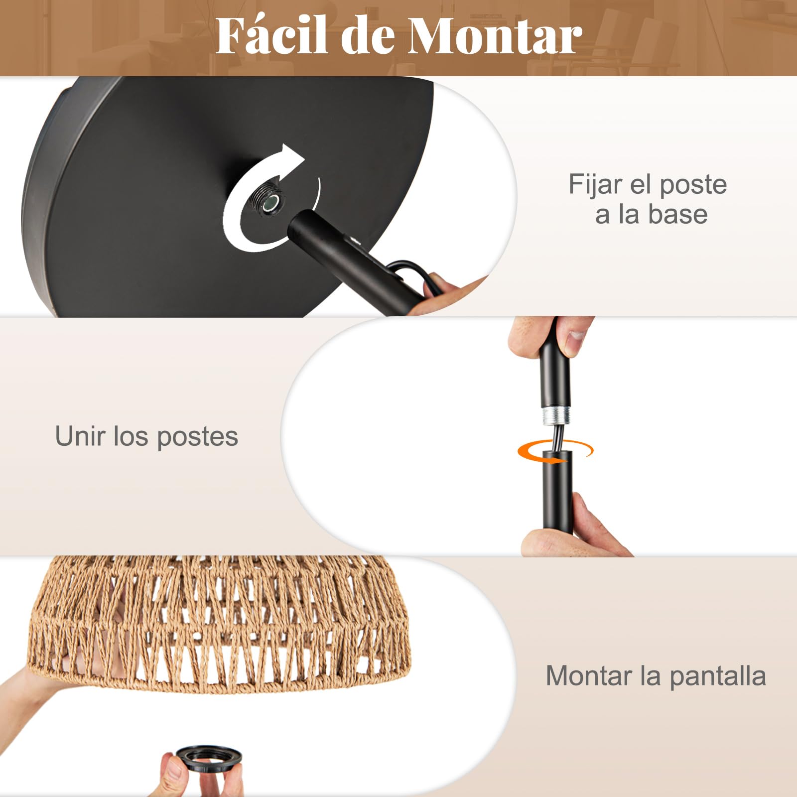 COSTWAY Lámpara de Pie, 160 cm Lámpara de Pie Moderna con Pantalla Colgante, Base Estándar E27 y Interruptor de Pedal, Mueble de Iluminación para Sala de Estar, Dormitorio y Comedor