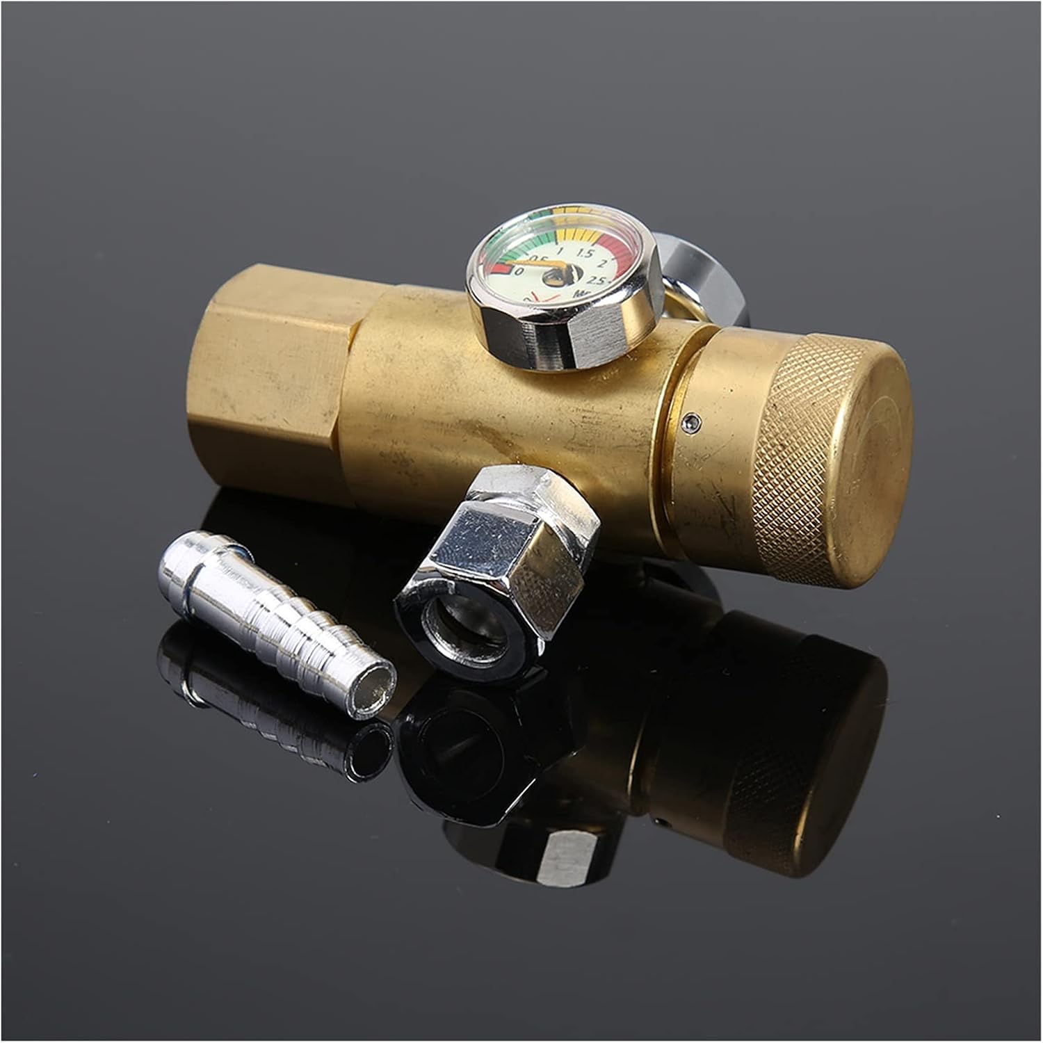 Pressure Reducer Air Flow Regulator Gauge Meter Welding Argon Gas Meter Clear Scale Rusoof Regulator