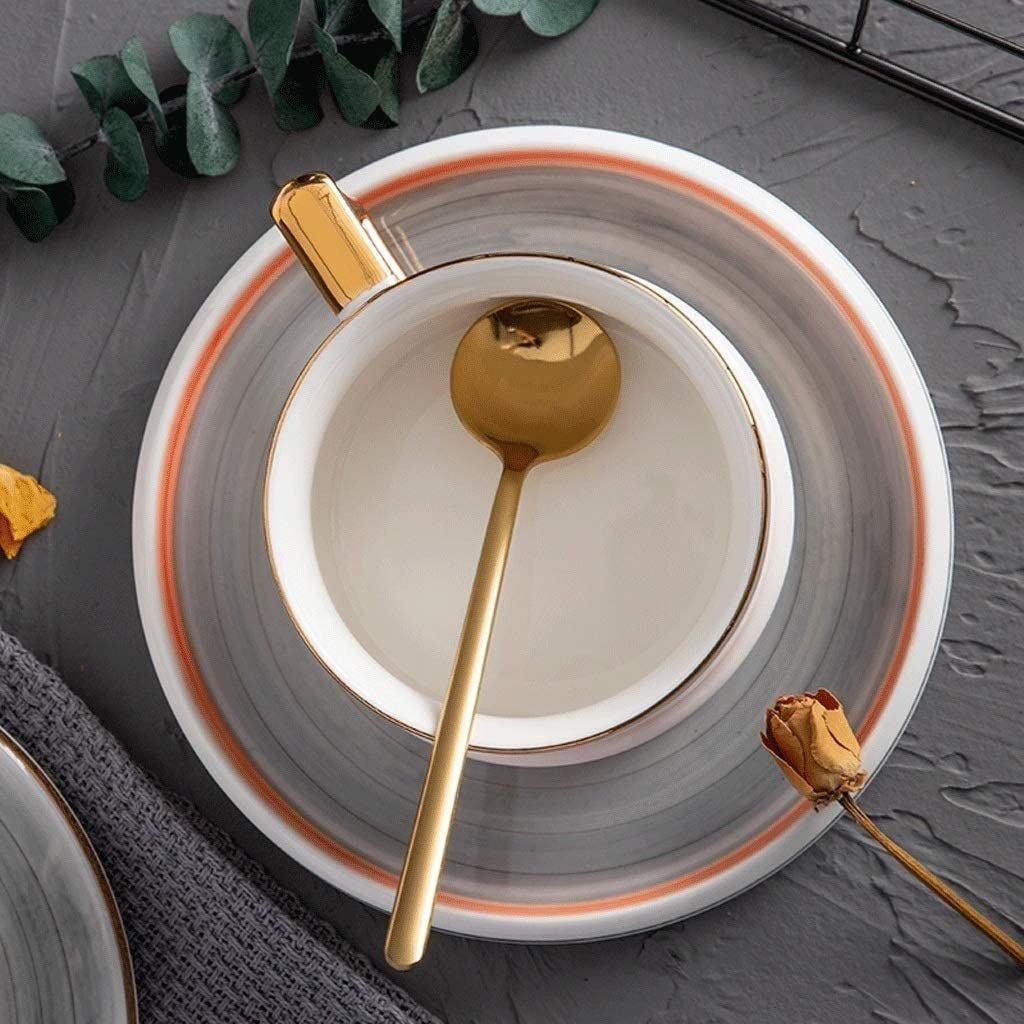 kubek do kawy - ceramiczne sztućce domowe i komercyjne kubki, kubki do kawy, kubek do kawy wiszące ucho kubek do kawy domowy europejski luksusowy ceramiczny popołudniowa herbata zastawa stołowa prosta