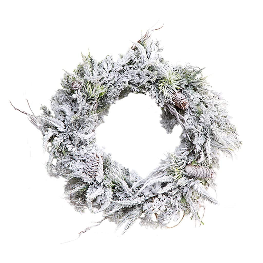 Guirlande de Noël avec simulation de neige de 40cm pour porte d'entrée