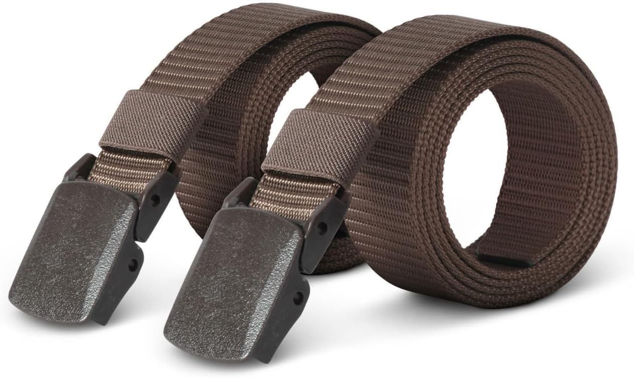 Bestlivings Hemy Cintura In Tessuto Unisex 130 Cm - Regolabile Senza Fori, Fibbia In Plastica, Larghezza 3 Cm, Per Uomo E Donna - 3