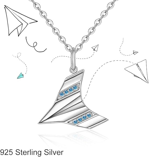 Amazon Com Paper Airplane Necklace Harry Necklaces Styles Singer S925 Sterling Silver For Women Men Blue White Gold Plated Clothing Amazon Com Paper Airplane Necklace Harry Necklaces Styles Singer S925 Sterling Silver For Women Men Blue White Gold Plated Clothing