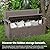 EasyUp 80 Gallon Outdoor Storage Bench Lockable Deck Box Outdoor Storage Box Waterproof for Patio,Garden,and Porch – Perfect for Storing Garden Tools and Cushions(Gray)