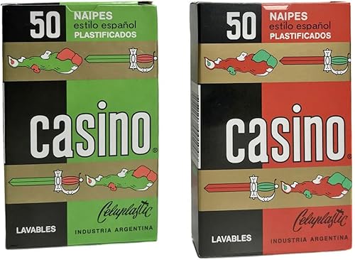 2 barajas de naipes españoles Cartas españolas, laminadas, baraja española, Briscas, Truco, Chinchon, Mus, Tute, Escoba (con cajas de cartas)