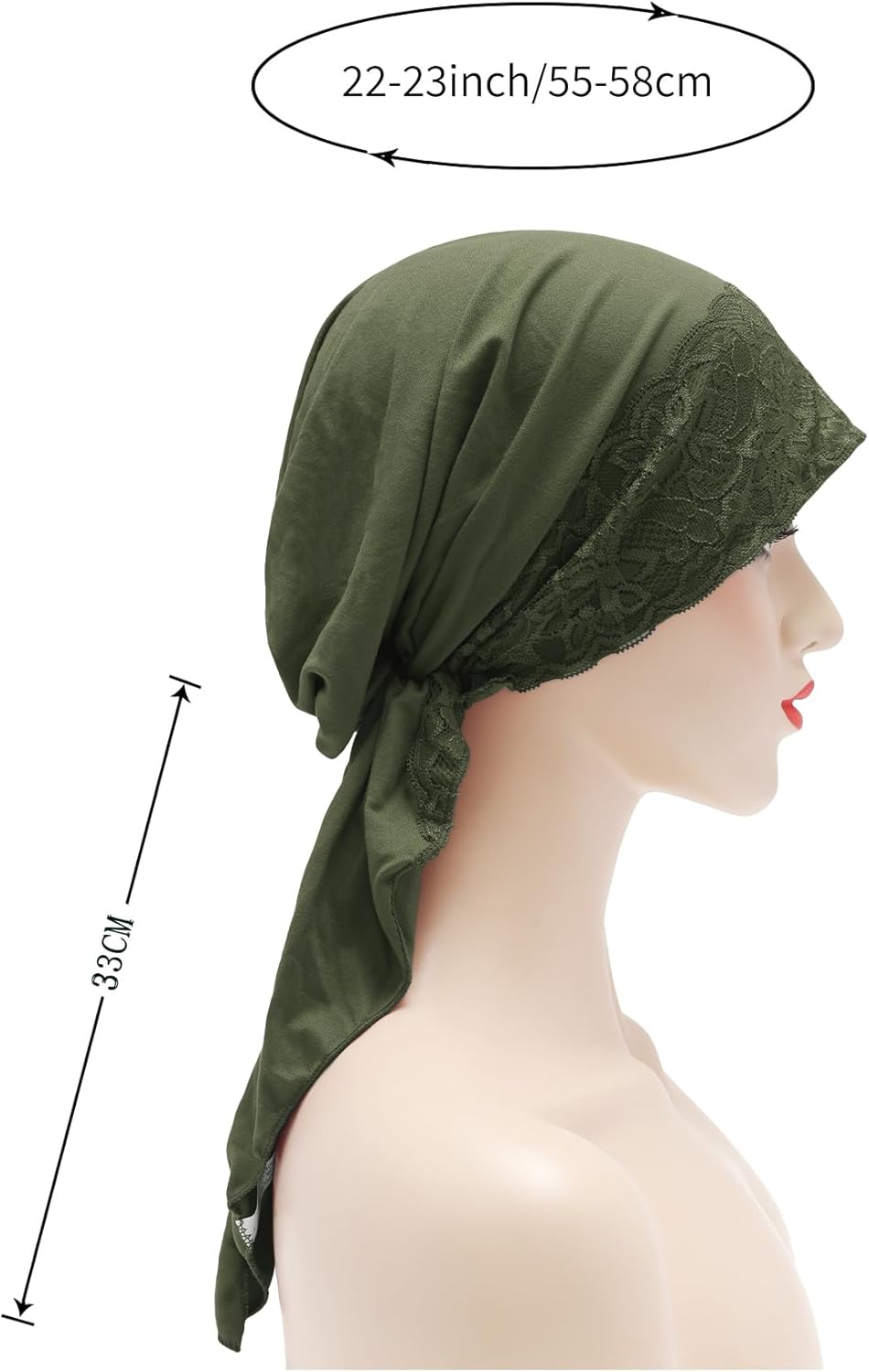 ZLYC Chemo Headwear Pre Tied Head Scarf Headwraps Lightweight Beanie Hat for Women - Image 7