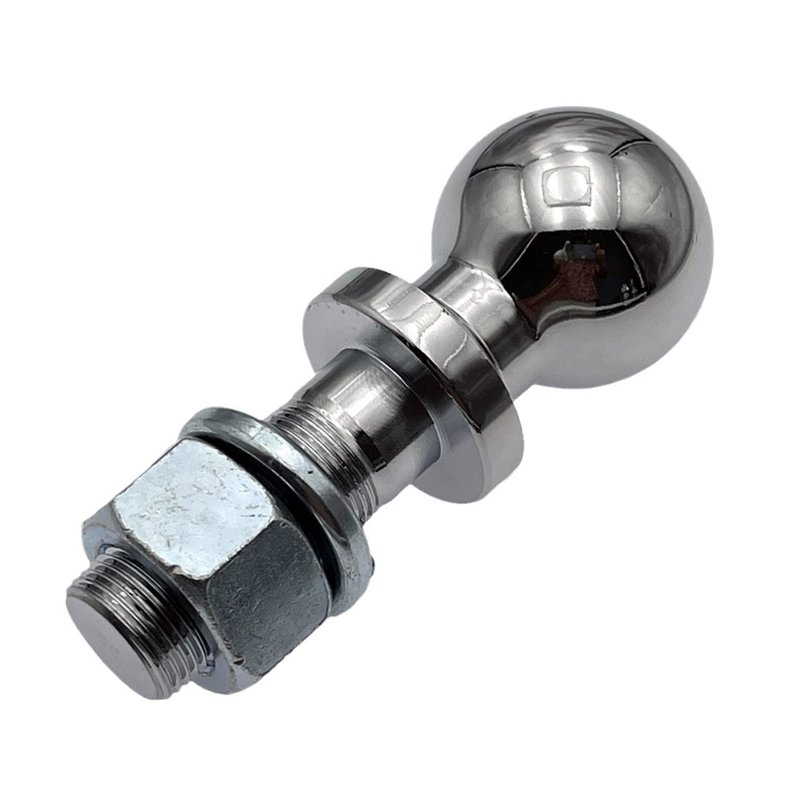 Anhängerkupplung, Chrom -Schleppball 50 mm 1 "Shank Dia. Anhängerkupplung Schleppkapazität 5000 Pfund RV Teile Car Camper Copping Caravan Accessoires(7500LBS)