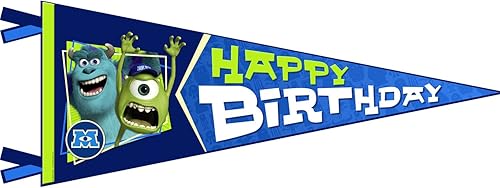 Hallmark Monsters University Inc. - Banderín de feliz cumpleaños (1 unidad)