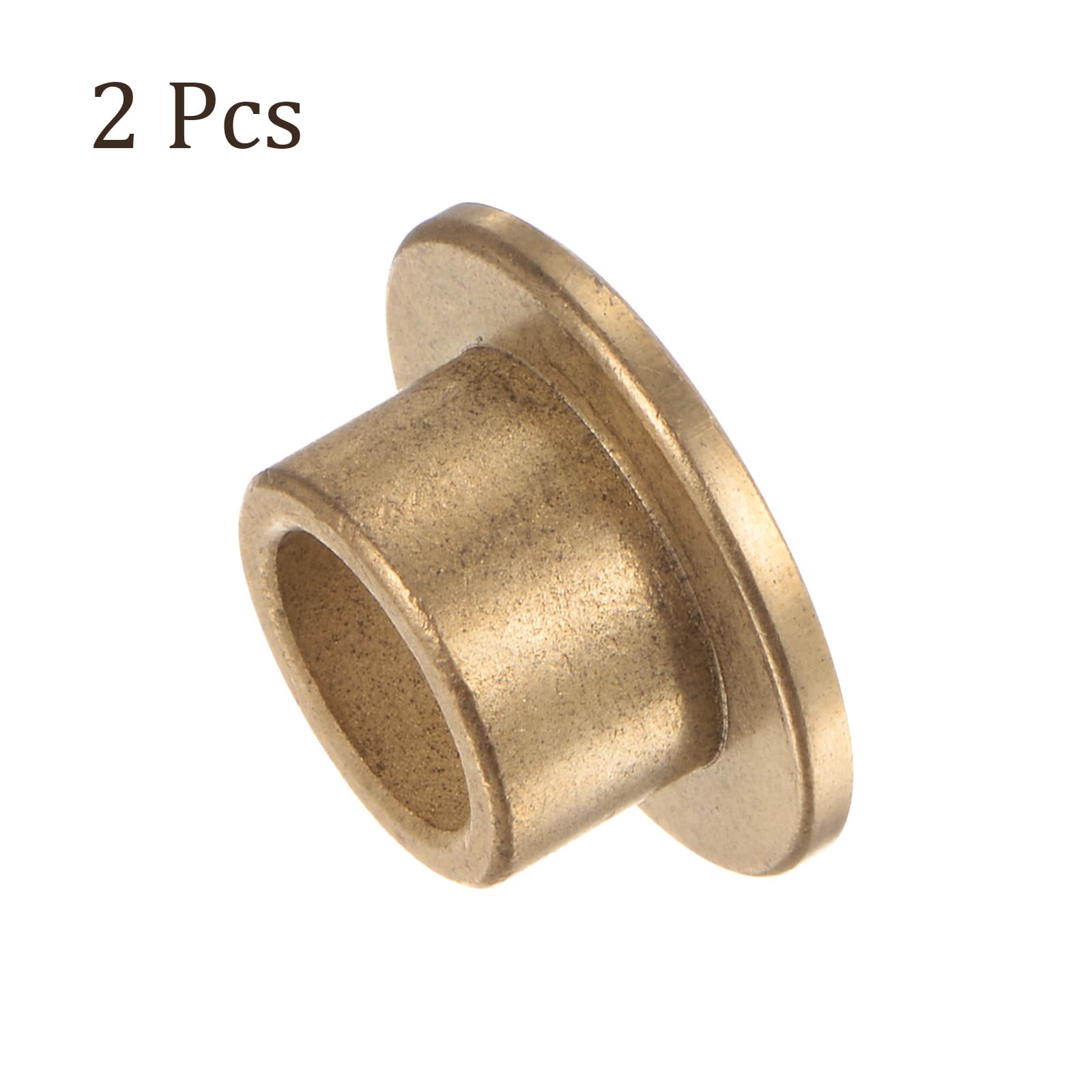 Produktbild von Kozelo Flanschbuchse 8x10x10mm – Selbstschmierende Sinterbronze-Buchse (2 Stück)