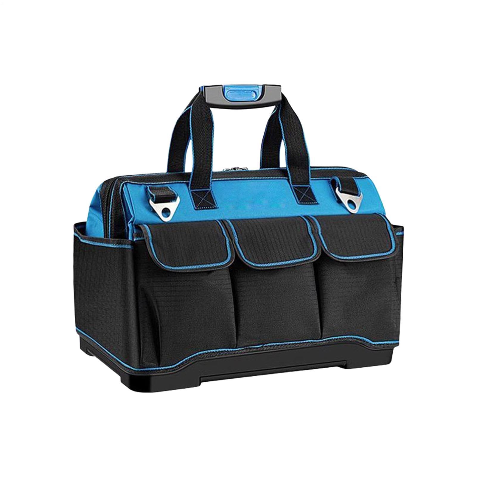 Bolsa De Herramientas Para Electricista Oxford Resistente e Impermeable | gran capacidad para herramientas eléctricas para Obra, Hogar, Garaje, Electricista, Mecánico y Carpintero