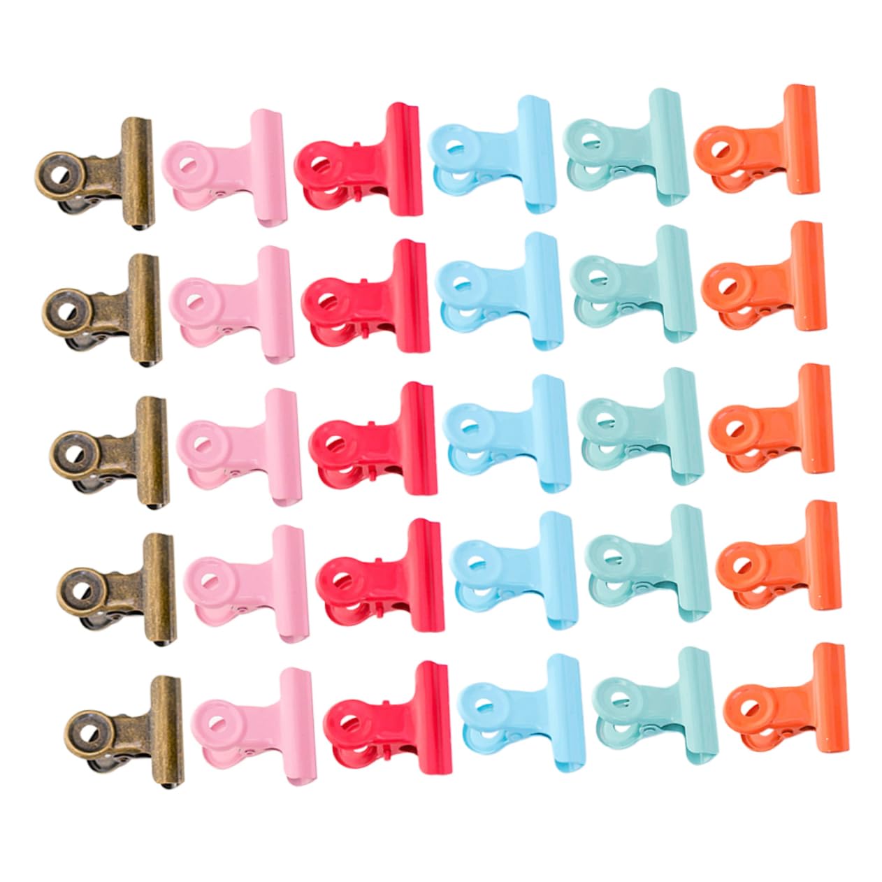 Tofficu 120pezzi Clip Metallo Fermagli Per Ufficio e Scuola Vari Resistenti e Pratici Per Documenti e Organizzazione Teli Ombreggianti