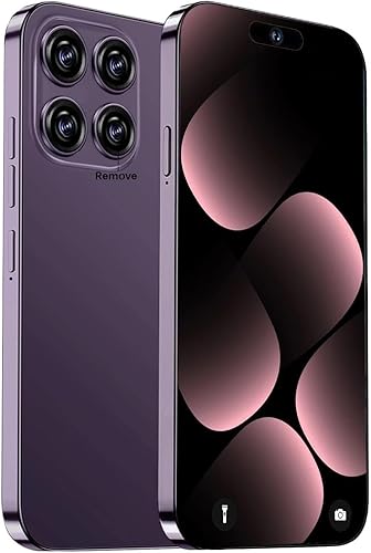 Teléfono desbloqueado A15 Pro Max, teléfono celular de 8+256 GB, pantalla HD de 6.8 pulgadas, 6800 mAh, teléfonos inteligentes Android 14