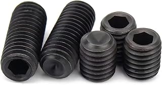 #5-40 x 3/16" Cup Point Socket Set Screws Coarse Alloy Black Oxide 25-Pack - Durable Industrial Fasteners